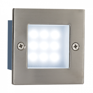 FT014  LED FOOTLIGHT ST STEEL SQ 9*0.1W  - Brightstar Lighting