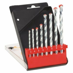ALPTSS8 MASONRY DRILL BIT SET 8 PIECE LONG  - Alpen