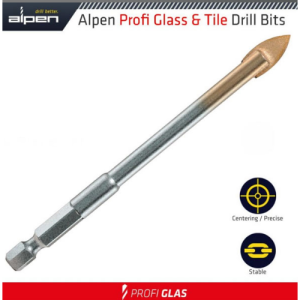 ALP28904 GLASS & TILE DRILLBIT 4MM  - Alpen