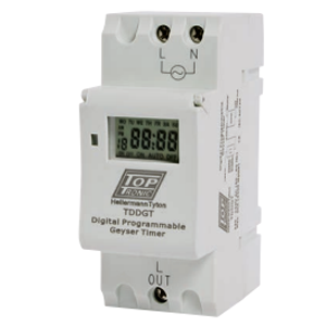TDDGT 20A 7 DAY DIGITAL GEYSER TIMER- HellermannTyton