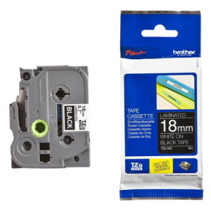 BROTHER TAPE 18MM BLACK ON WHITE TZE-241 - Brother