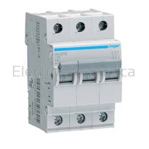 MA363Z 63A 3P MCB C-CURVE 6KA - Hager