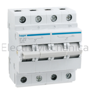 SF263 63A 2P C/OVER SWITCH - Hager