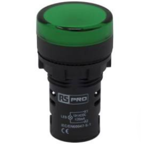 AD22-DS-G2 GREEN LED 230V PILOT LT 22MM- MCE