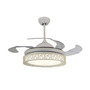 609 RETRACTABLE CEILING FAN LIGHT 48W WHITE- Huayi