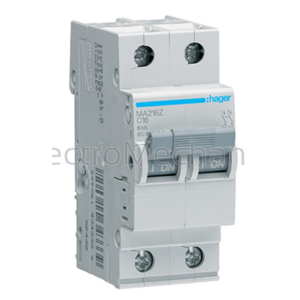 MA210Z 10A 2P6KA C CURVE CB - Hager