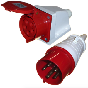 16A 5 PIN IP44 UNSWITCHED SOCKET OS115 - MCE