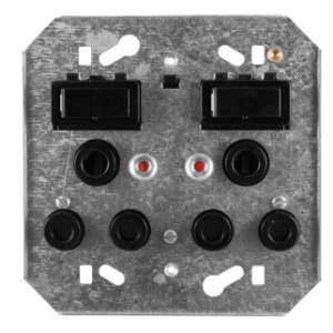 6883/008 BLA DED DUO SW SOC 16A 100x100M  - Crabtree