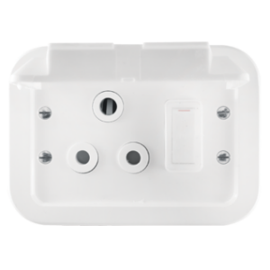 1460W WEATH 16A SWI SOCK 119x83MM  - Crabtree