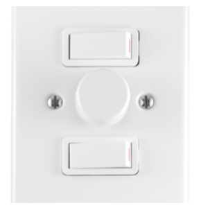 1945/101 600W 2 SWITCH DIMMER 100x50MM  - Crabtree