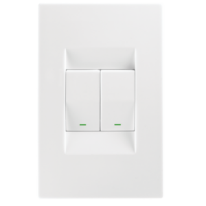 15123/601 TPZ SW 2L 2W ON YK+CP 4X2 WHT  - Crabtree