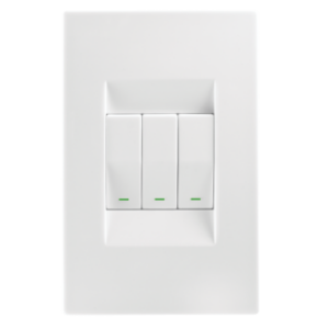 15133/601 TPZ SW 3L 2W ON YK+CP 4X2 WHT  - Crabtree