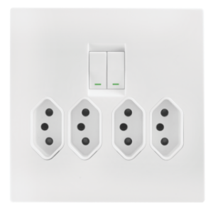 15224/601 TPZ SKT 4XEURO 16A +CP 4X4 WHT  - Crabtree