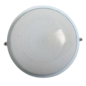 60W RND BULKHEAD PLAIN-WHITE  - NAZ