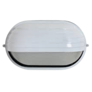 60W OVAL BULKHEAD EYELID-WHITE  - NAZ