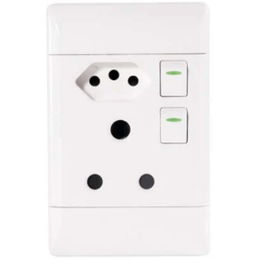 DR2PSWHTG DIAMOND 2PN AND SWITCH COVER HTG  - Crabtree