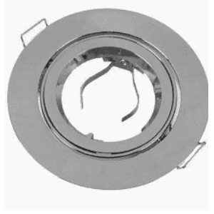 CC51 DOWNLIGHT TILT SATIN CHROME EMPTY BODY A6101 - Genstar